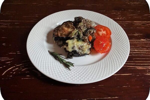подача запеканки из куринойпечени