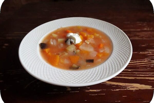 овощной суп с манкой