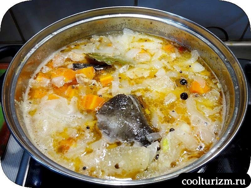 уха по-фински по сливками суповой набор