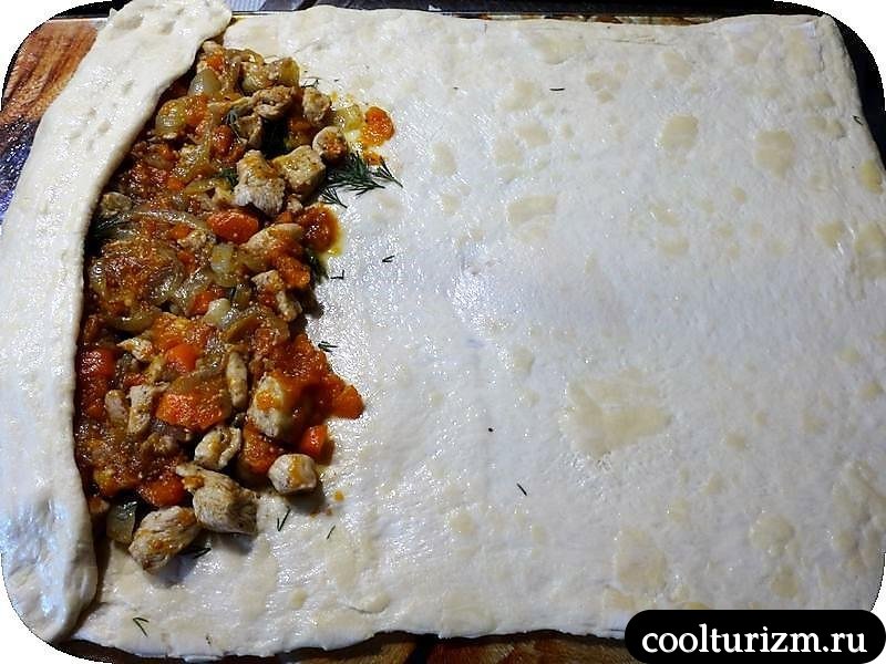 штрудель с курицей