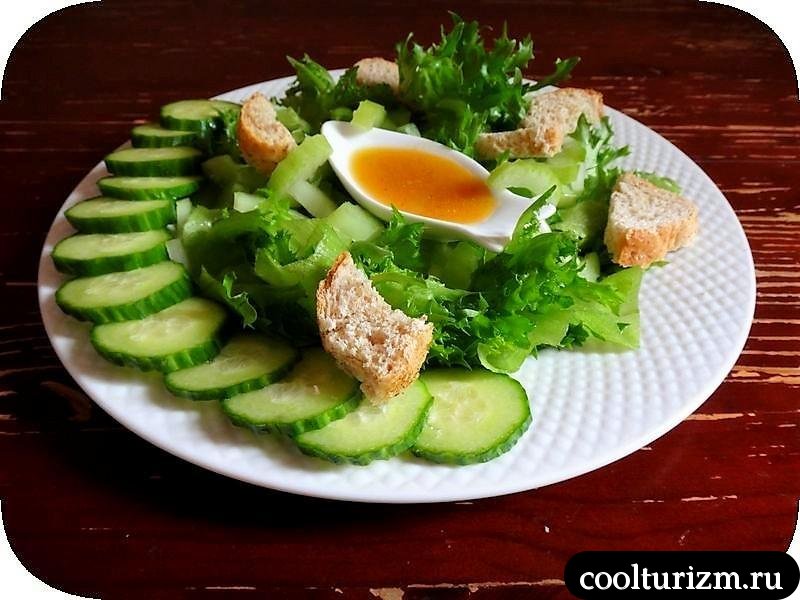 вкусный зеленый салат рецепт