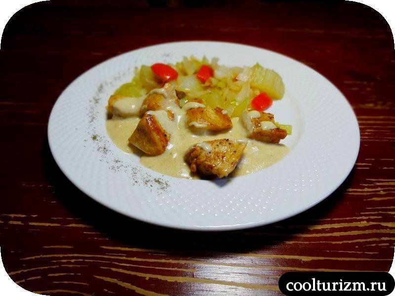 куриная грудка под сливками