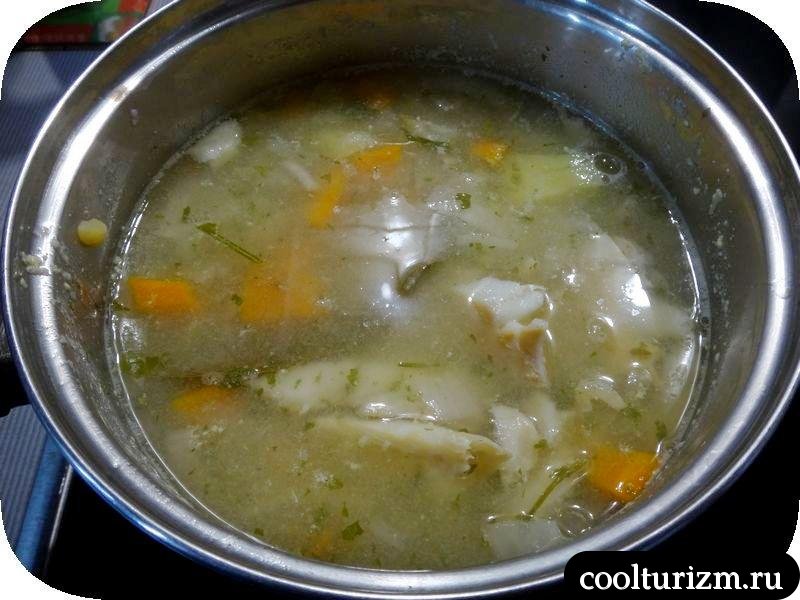 гороховый суп с треской