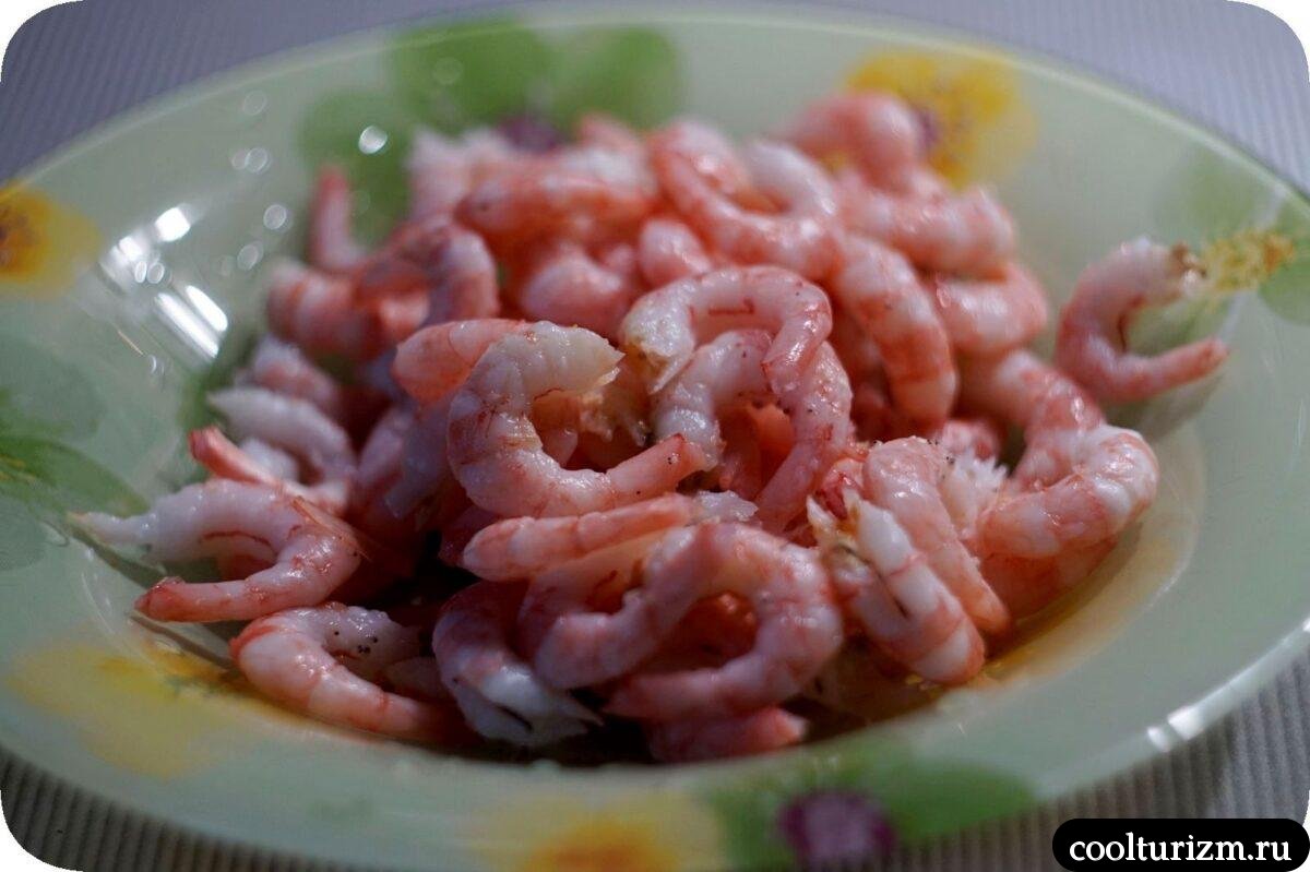 тыква с креветками