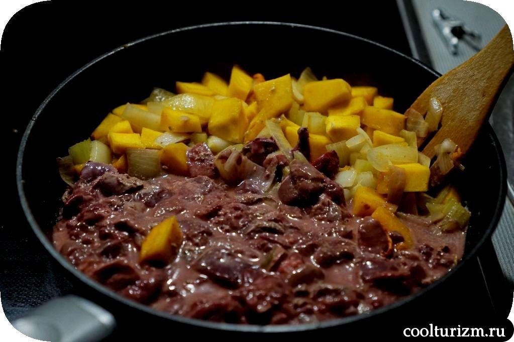 запеканка из печени с рисом