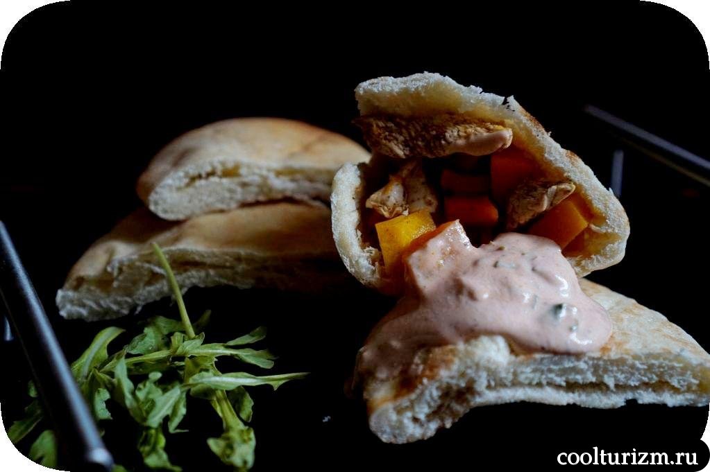 лаваш с курицей и тыквой