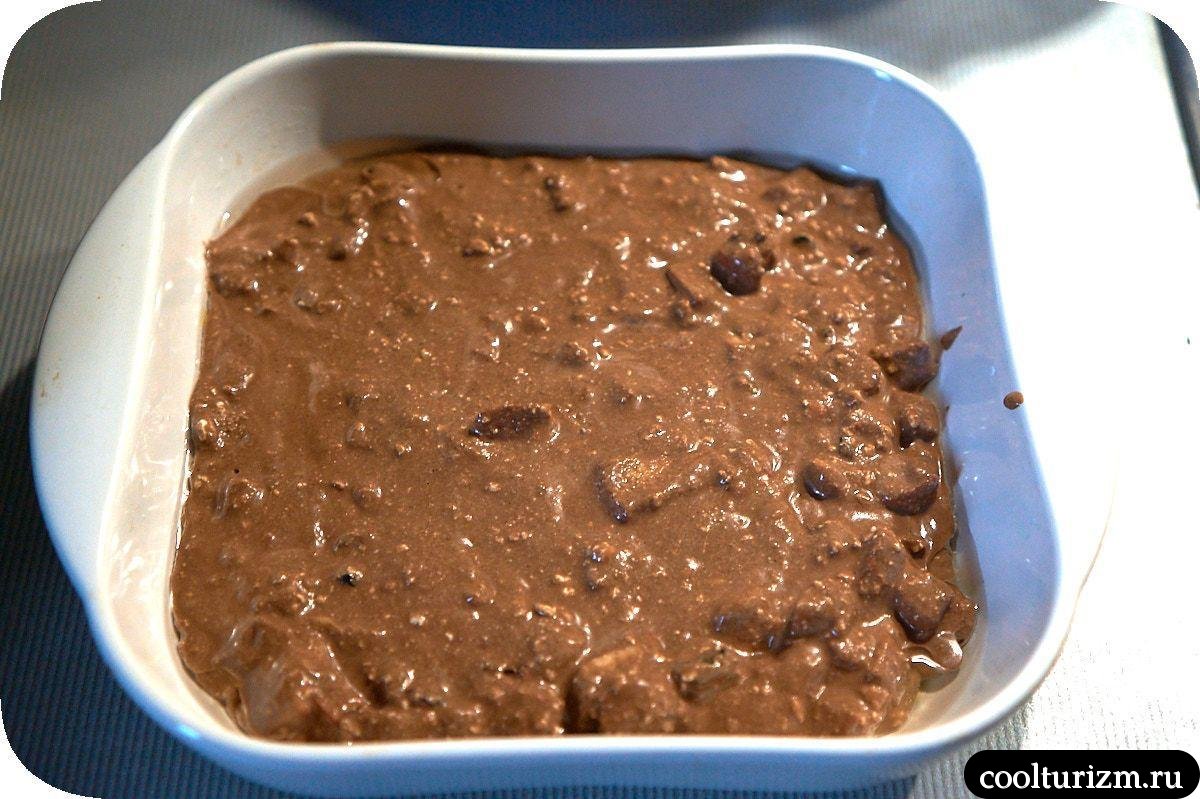 шоколадная творожная запеканка с яблоками