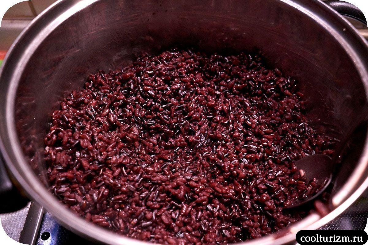 черный рис с треской