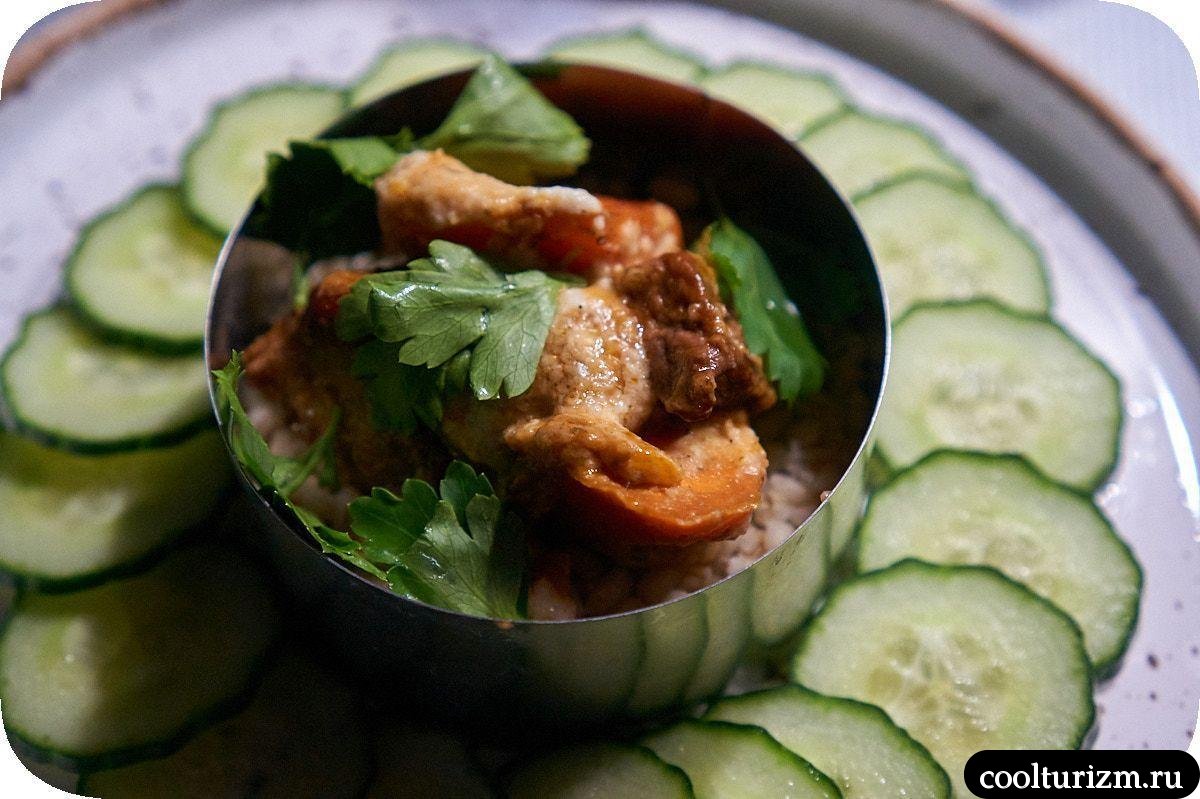 перловка с мясом и овощами