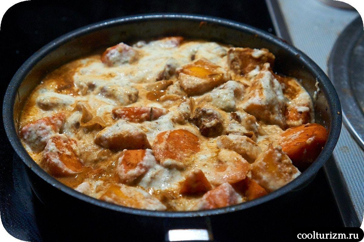 перловка с мясом и овощами
