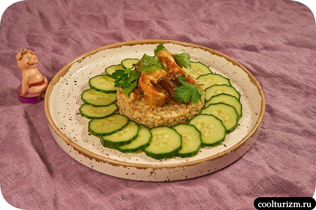 перловка с мясом и овощами