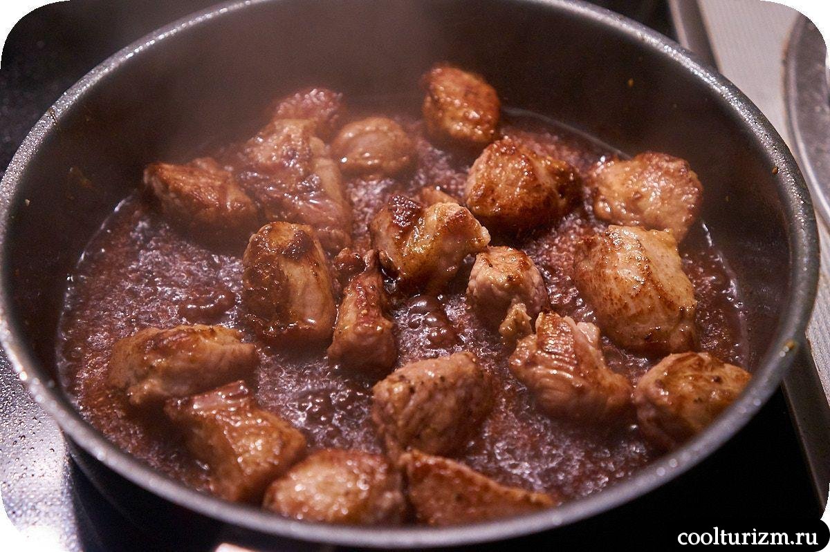 перловка с мясом и овощами