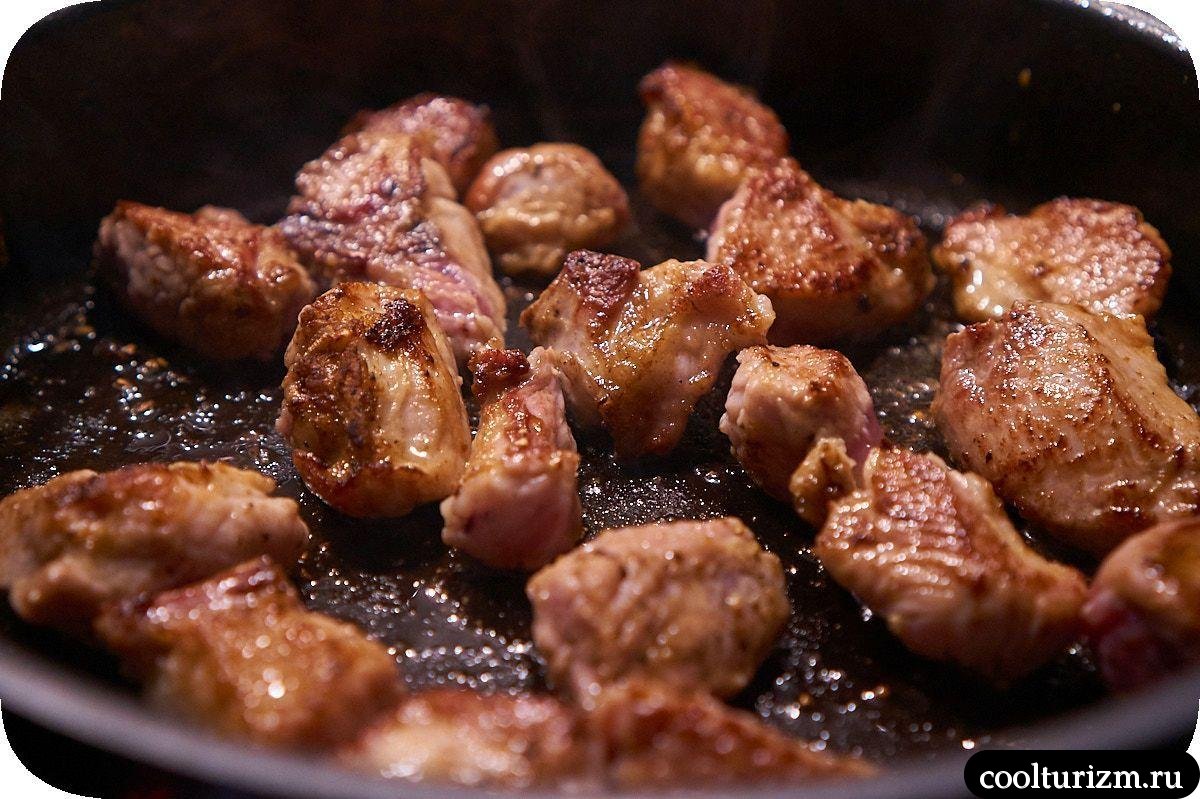 перловка с мясом и овощами