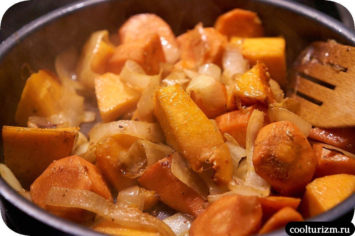 перловка с мясом и овощами
