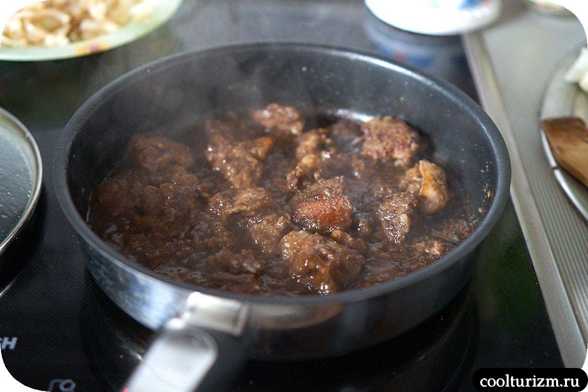салат с куриной печенью и апельсинами