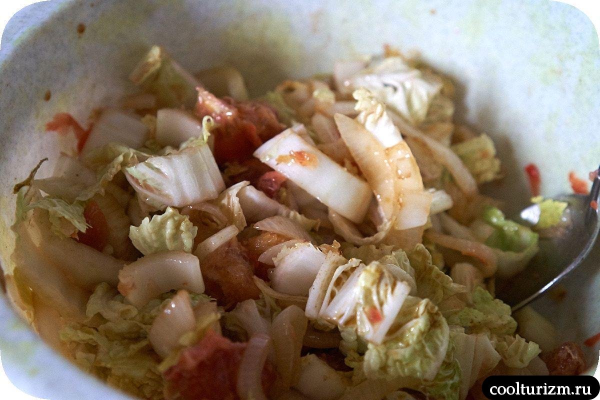 салат с куриной печенью и апельсинами