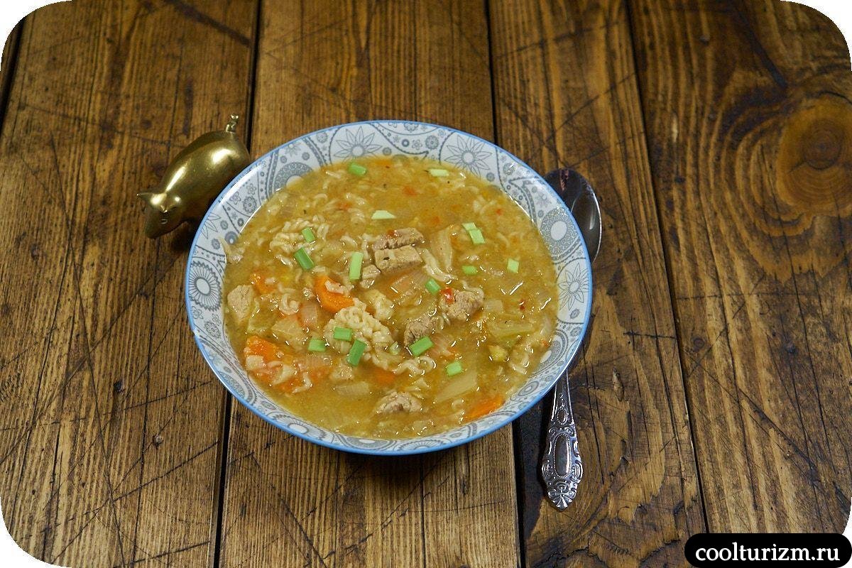 Суп из доширака с мясом вкусный рецепт