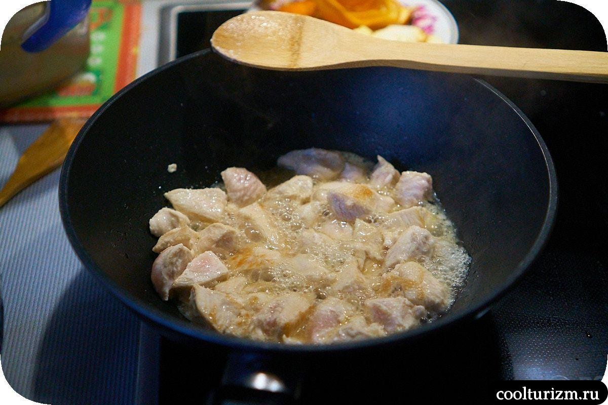 курица в карамельном соусе