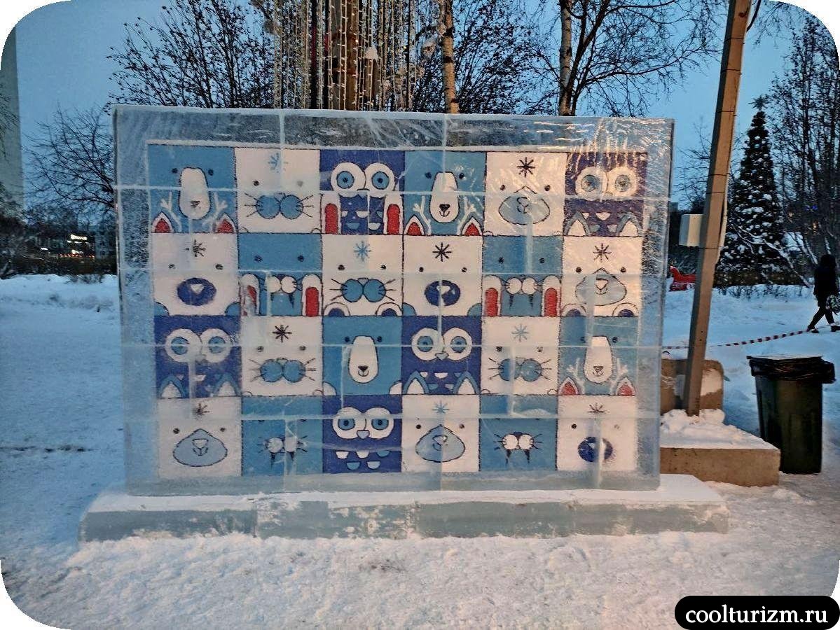 ледяное панно Мурманск