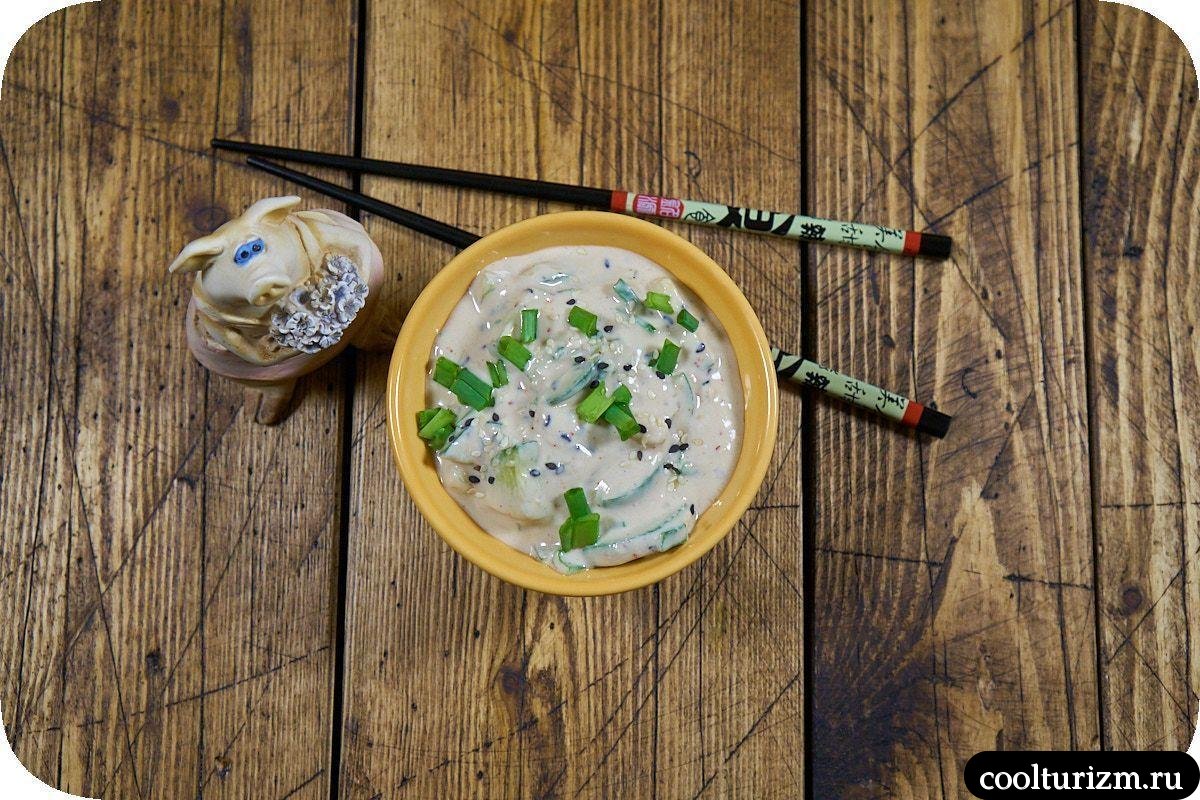 Салат с мацони и огурцами как сделать