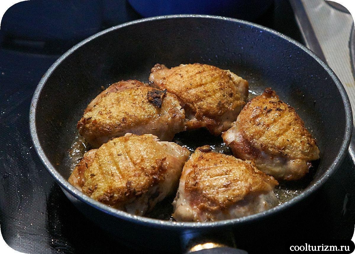куриные бедра на кости с кожей рецепт