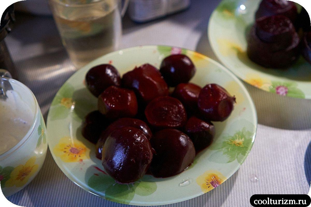 вареная свекла на гарнир