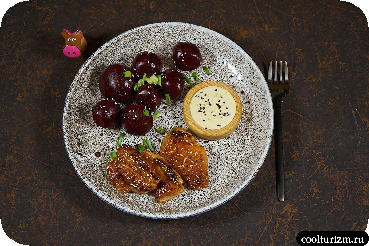 Жареное мясо со свеклой простой вкусный рецепт