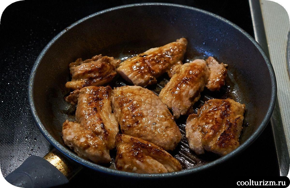 Жареное мясо со свеклой как приготовить