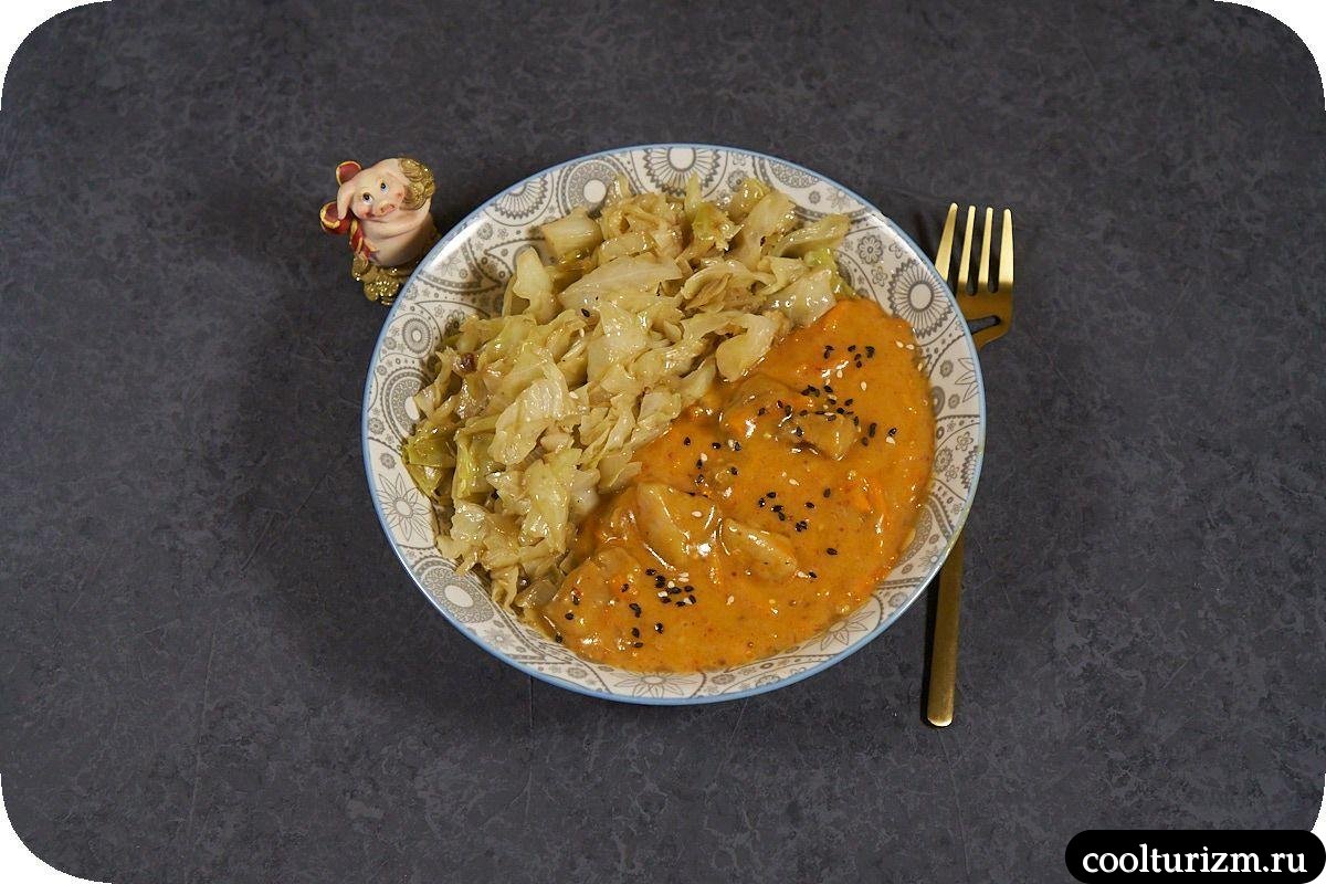 Рецепт тушеной капусты с мясом простой рецепт