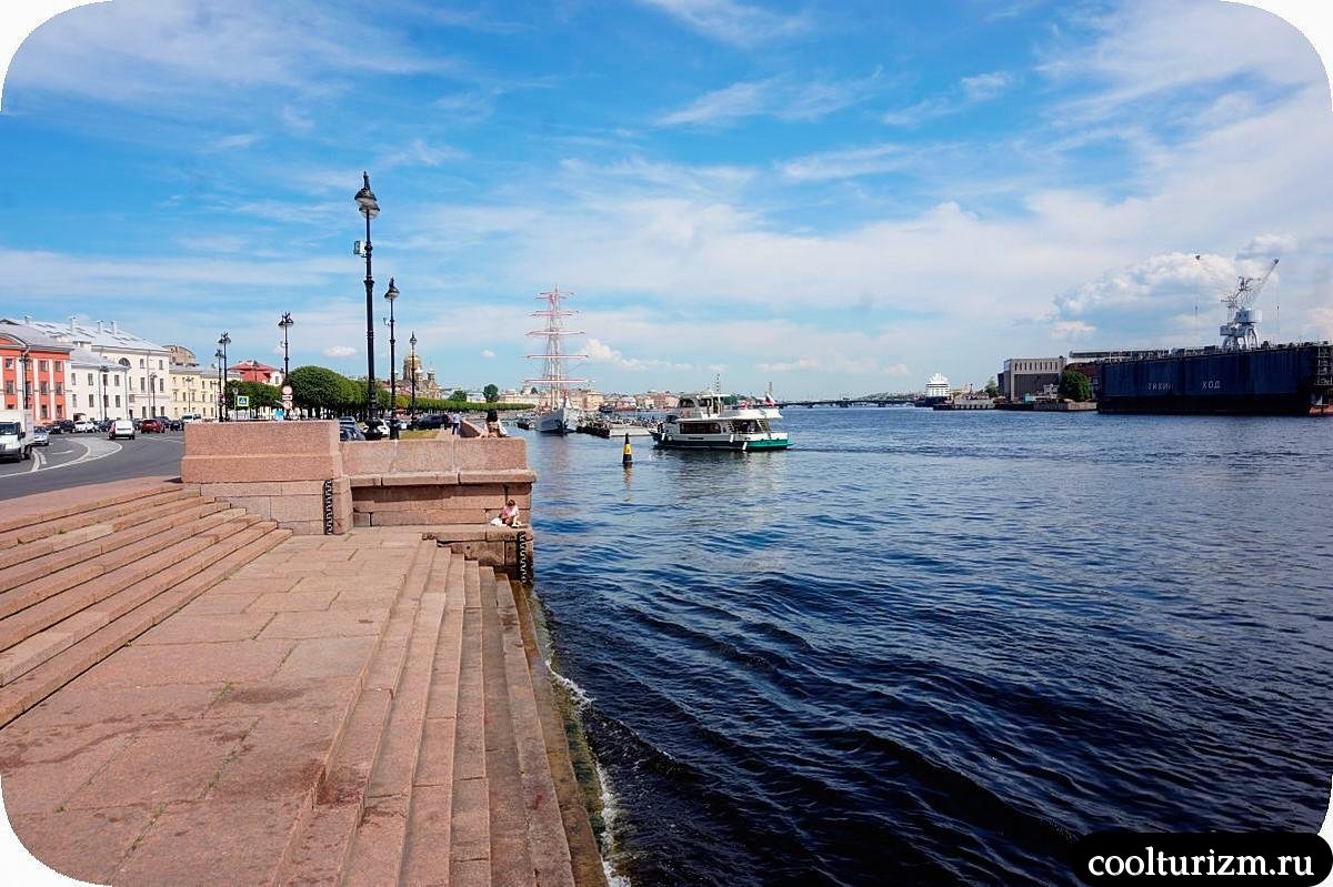 лестница у воды Горный унивеситет Спб