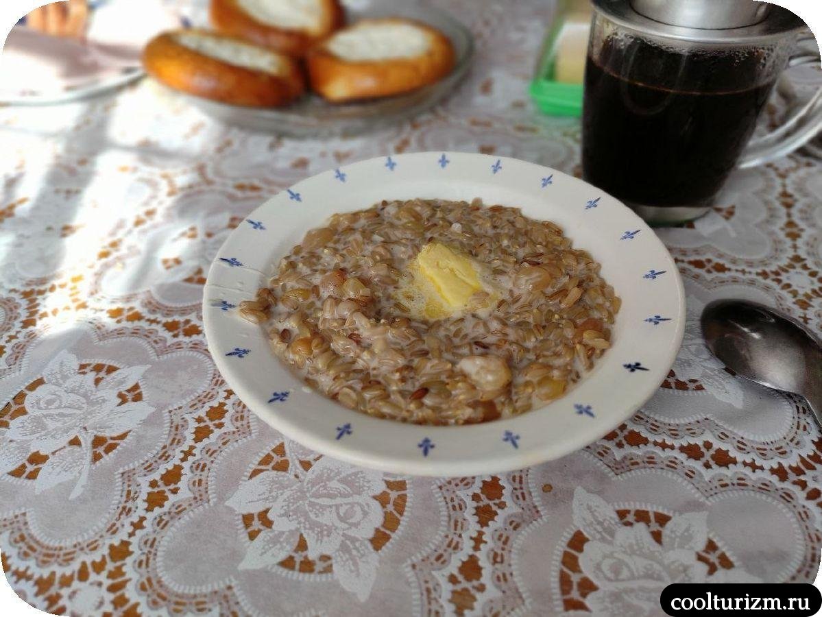 Каша из овсяной крупы на молоке