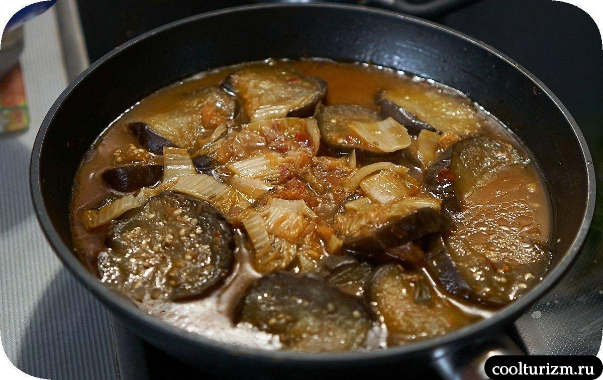 Баклажаны с тыквой и окороком рецепт