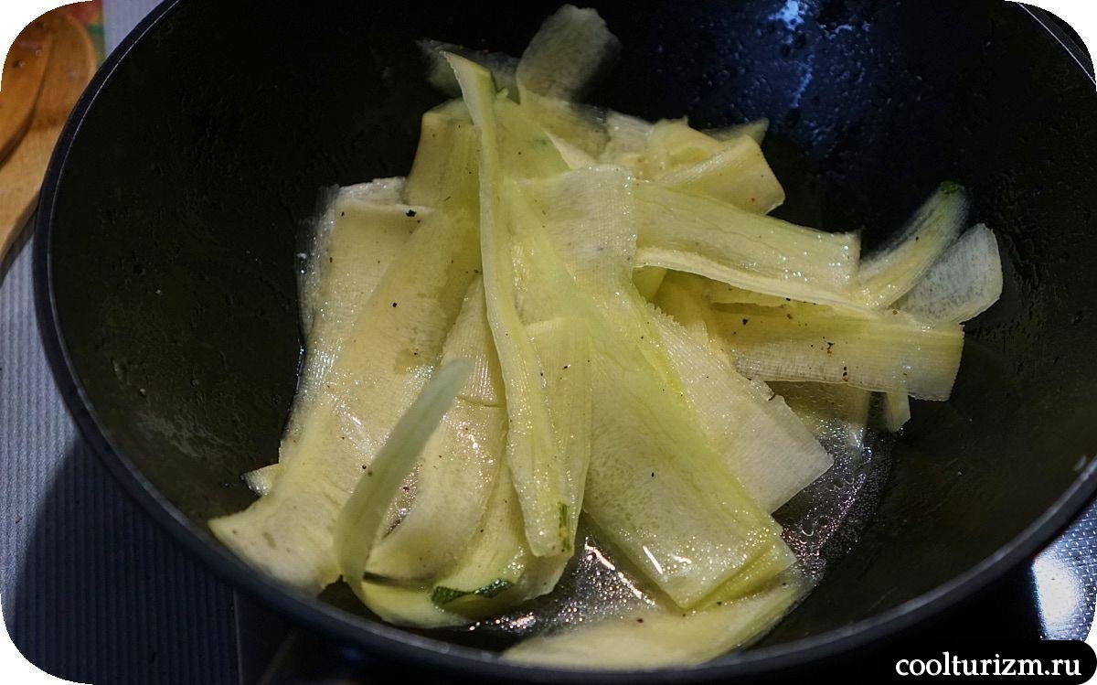 цукини полосками рецепт