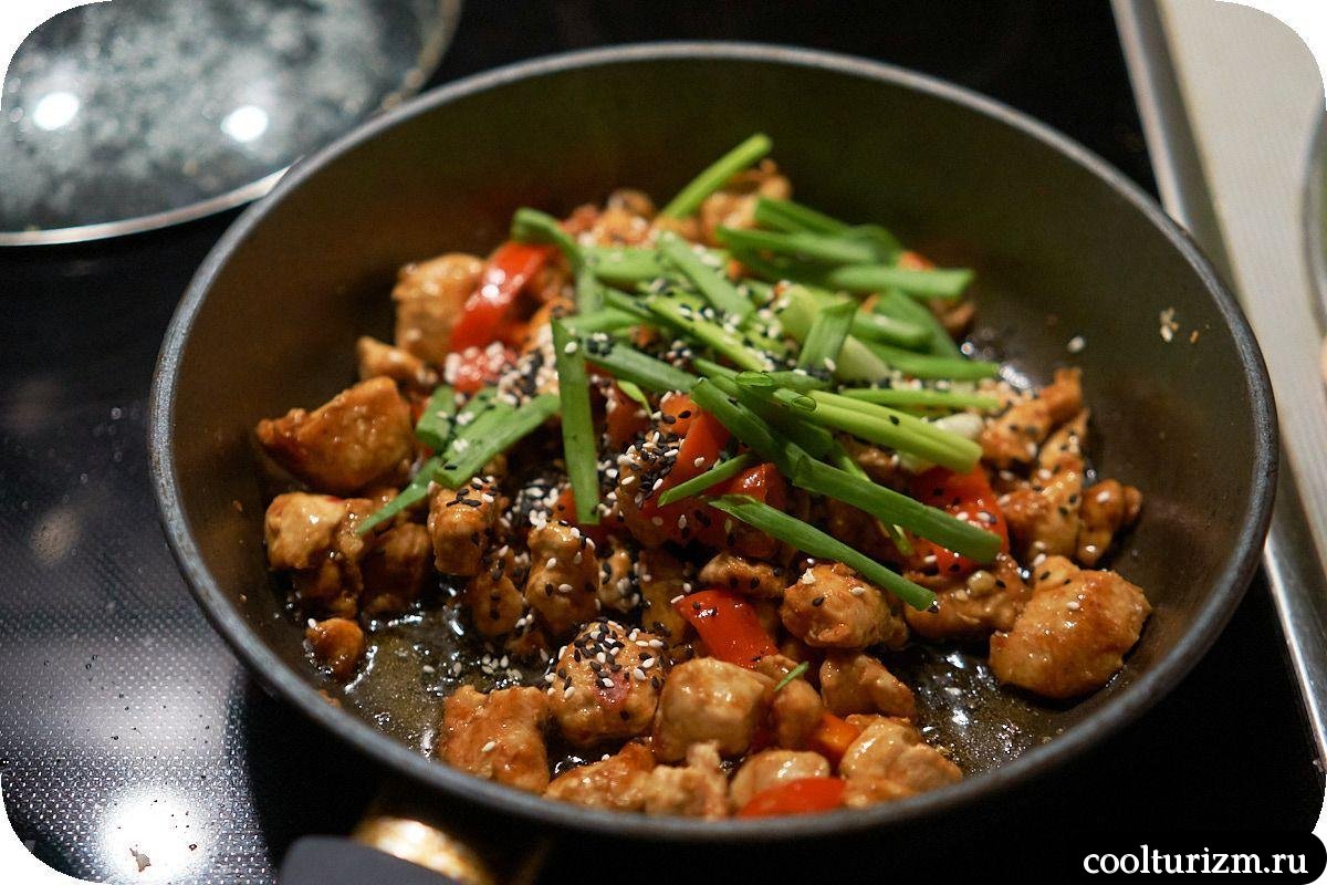 Птитим с мясом и болгарским перцем рецепт