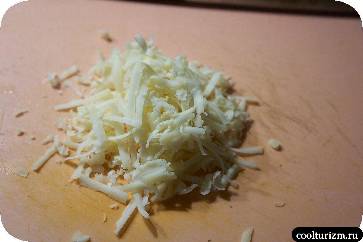тёртый сыр для макарон