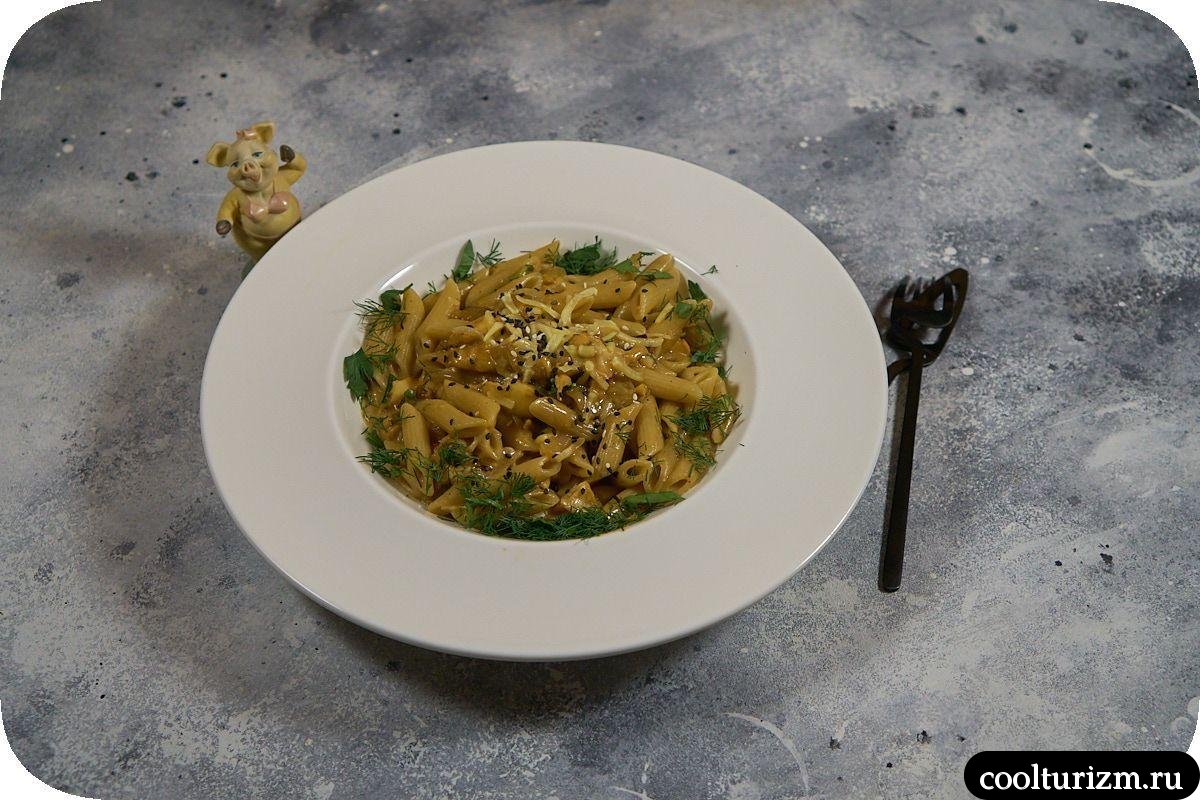 Макароны с треской