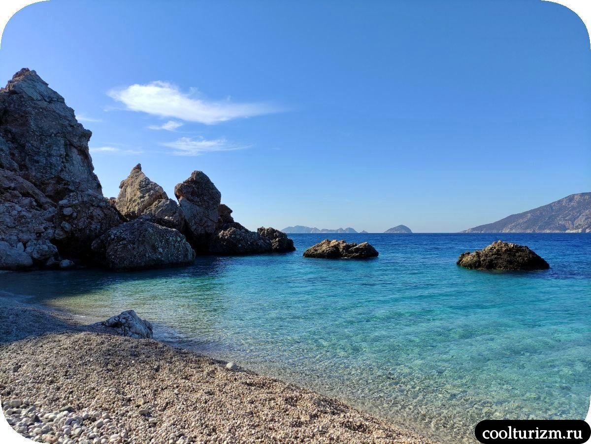 Мальдивская бухта бирюзово голубая вода