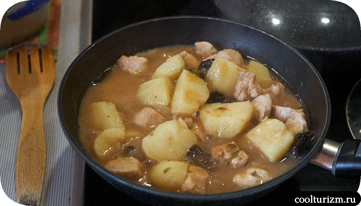 Картошка с грудкой индейки рецепт