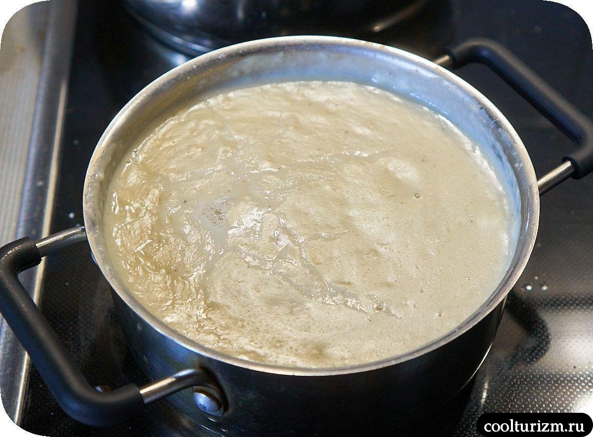 белый соус на молоко и муке