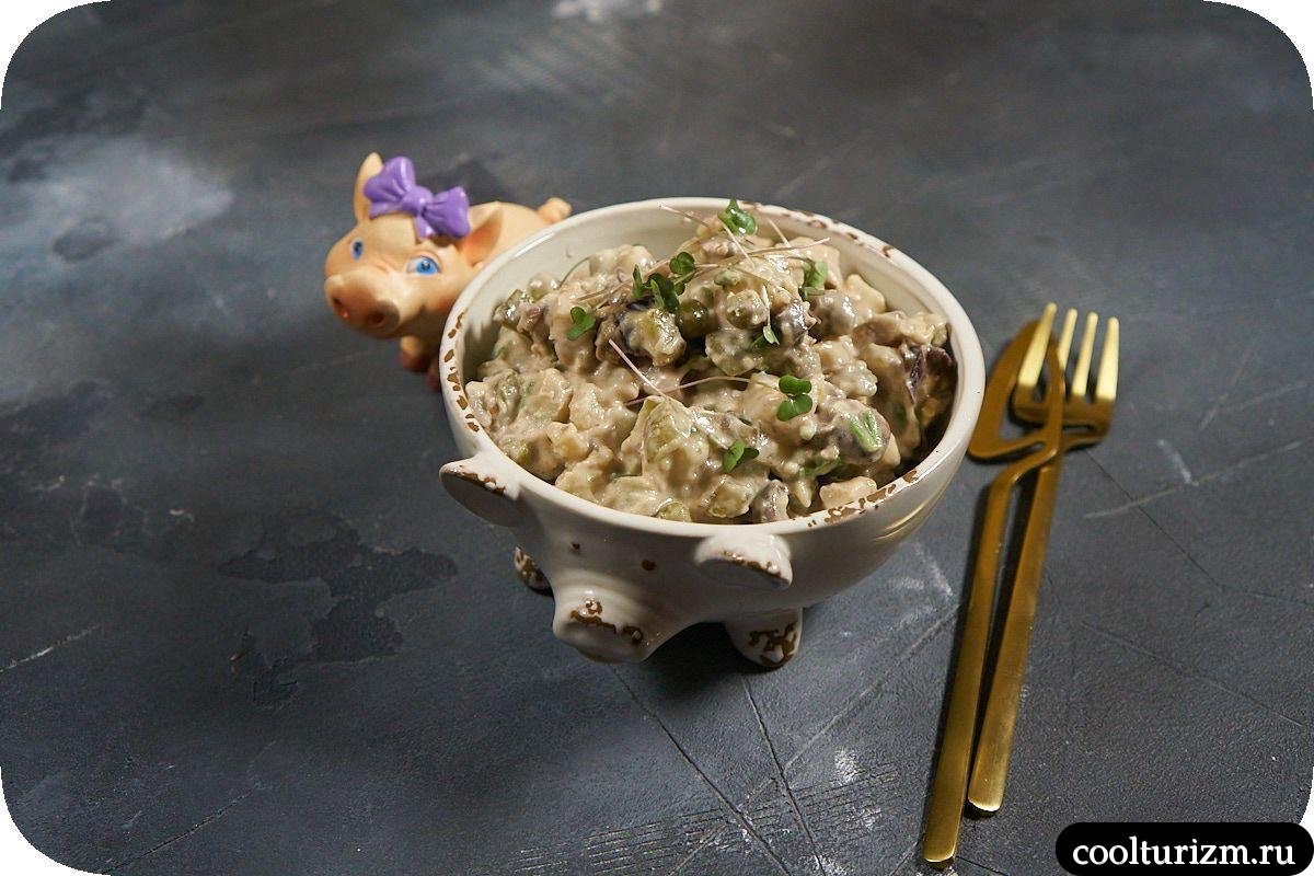 Салат картофельный из селедки соленой