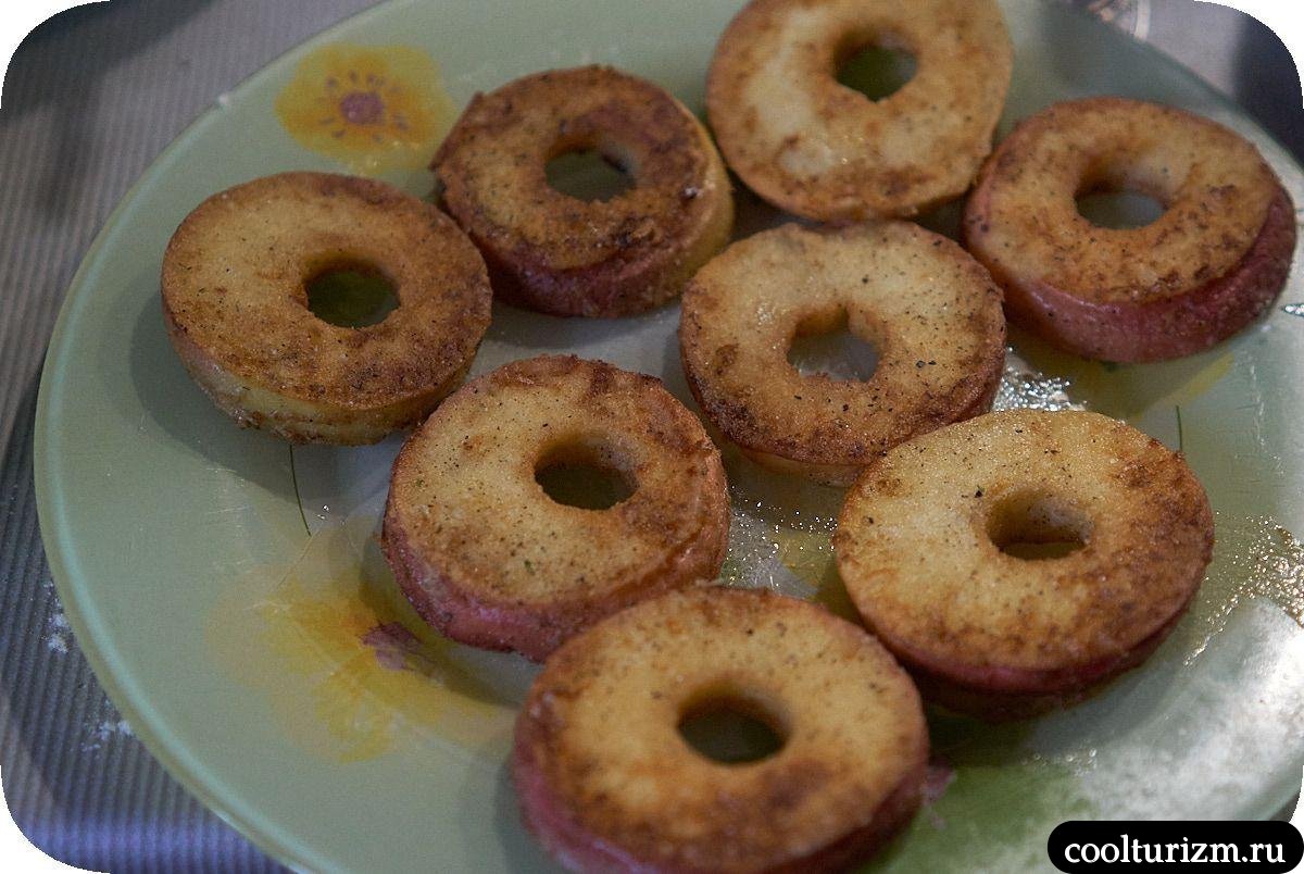 жареные яблоки на масле