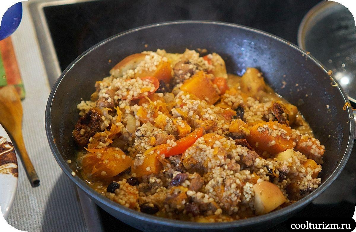 Вкусный кускус с мясом и овощами