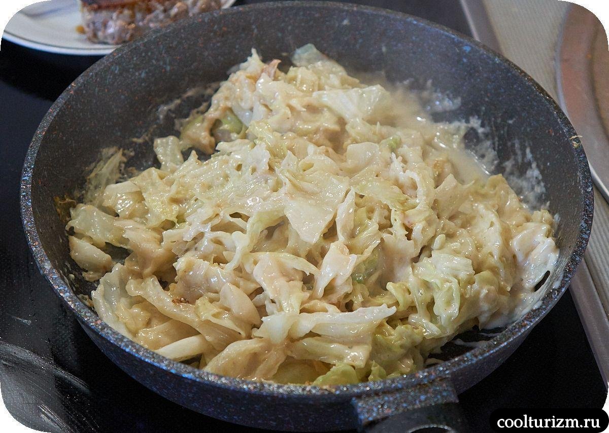 тушение савойской капусты