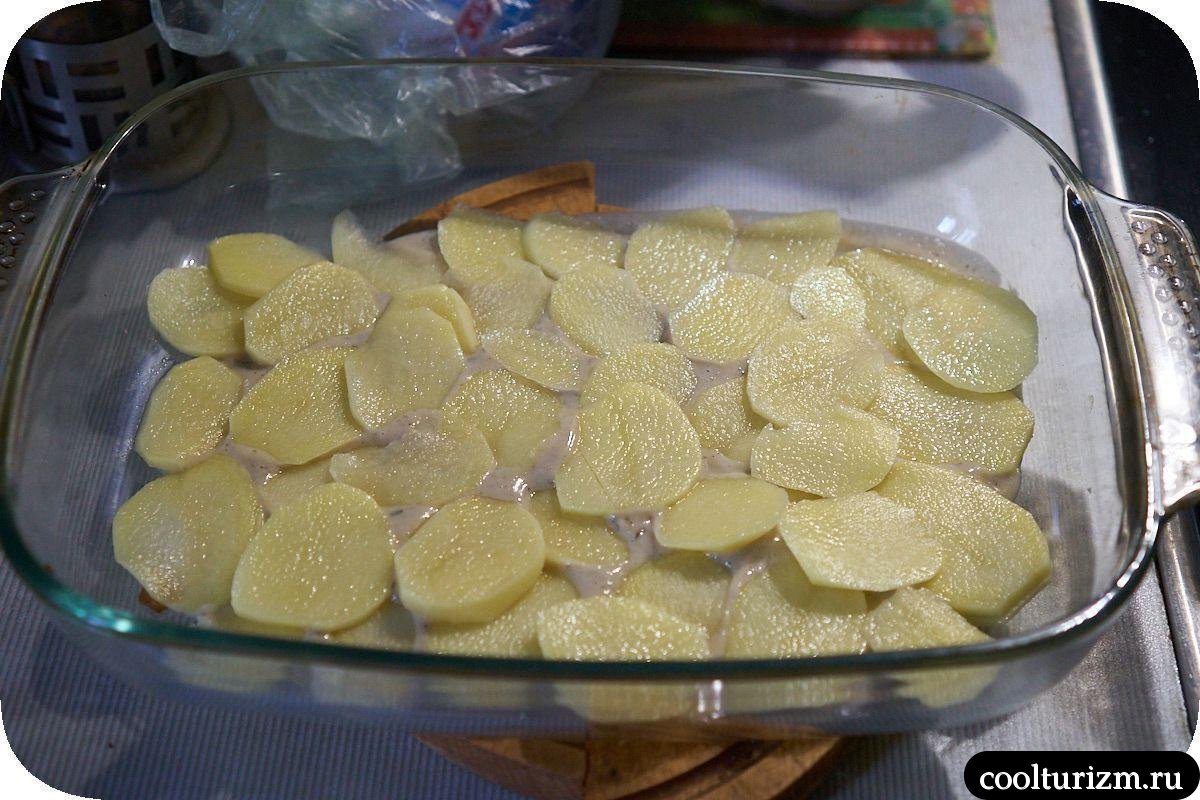 слой картошки низ