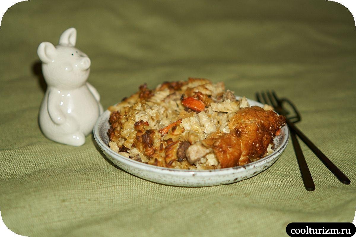 Макаронная запеканка с мясом