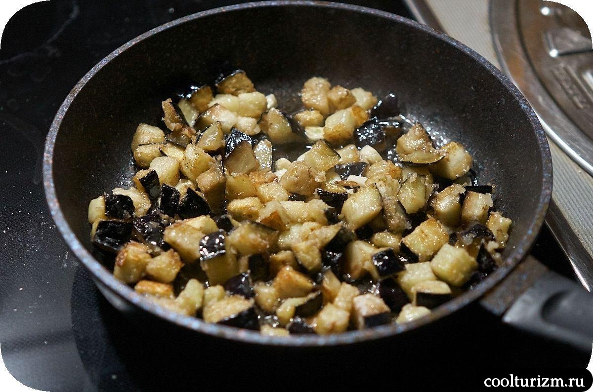 жарка баклажан мясо