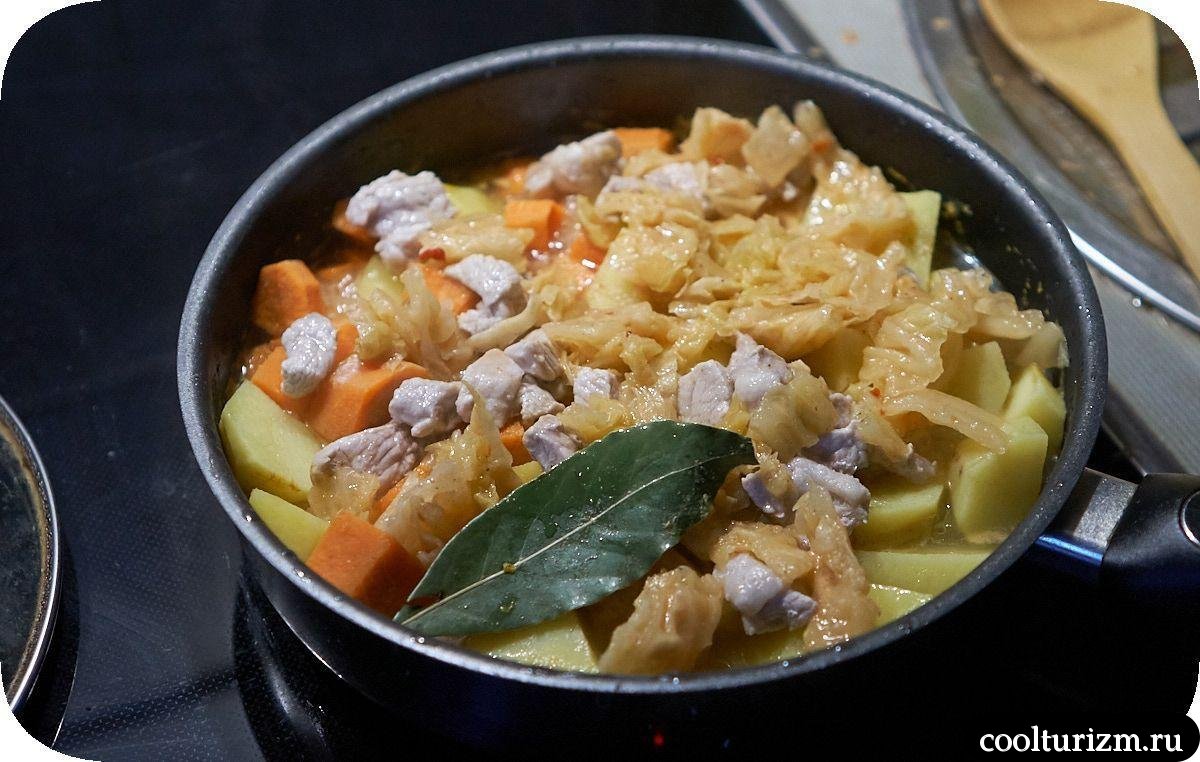 Картофель с мясом и морковью как готовить