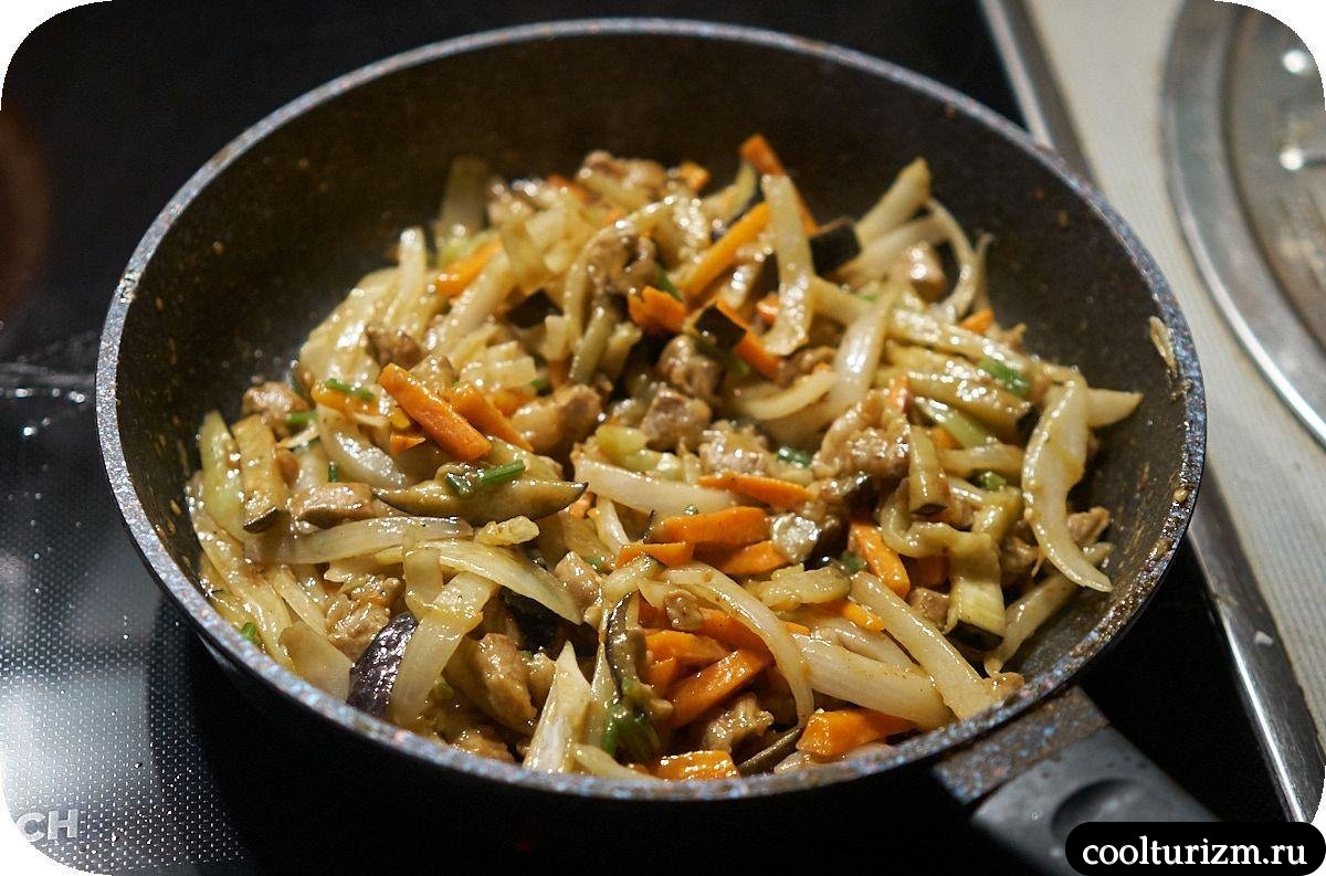 Рисовая лапша с мясом