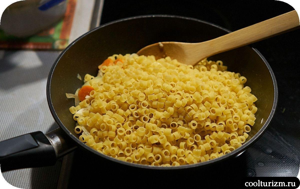 Макаронные колечки со щечками трески как готовить