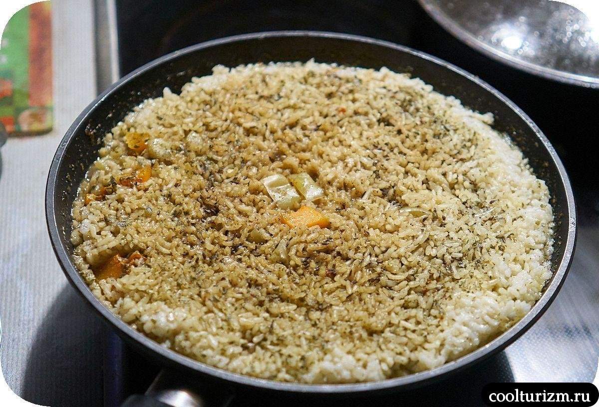 Рис с мясом и овощами в воке как готовить